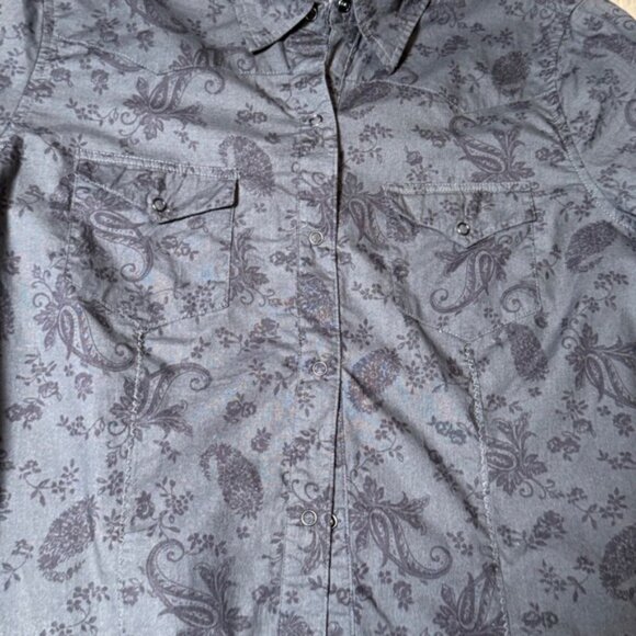Roper Wear the West Womens Medium Western Paisley Print Long Sleeve Shirt - Picture 2 of 4